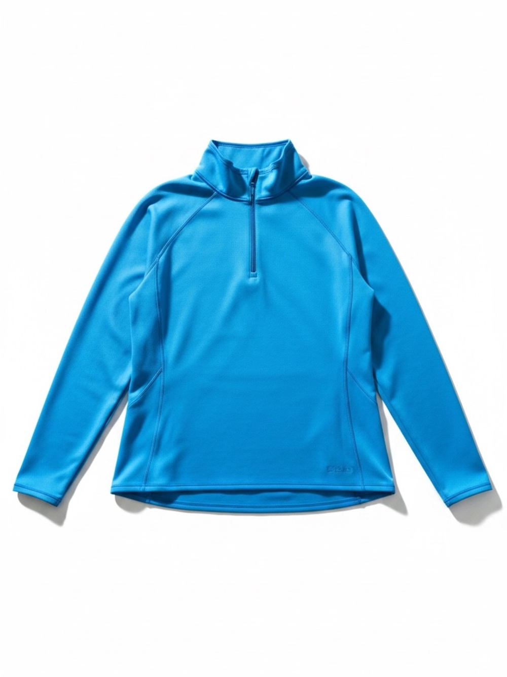 L.L. Bean Midweight Quarter Zip Pullover Blue Active Top XL Petite